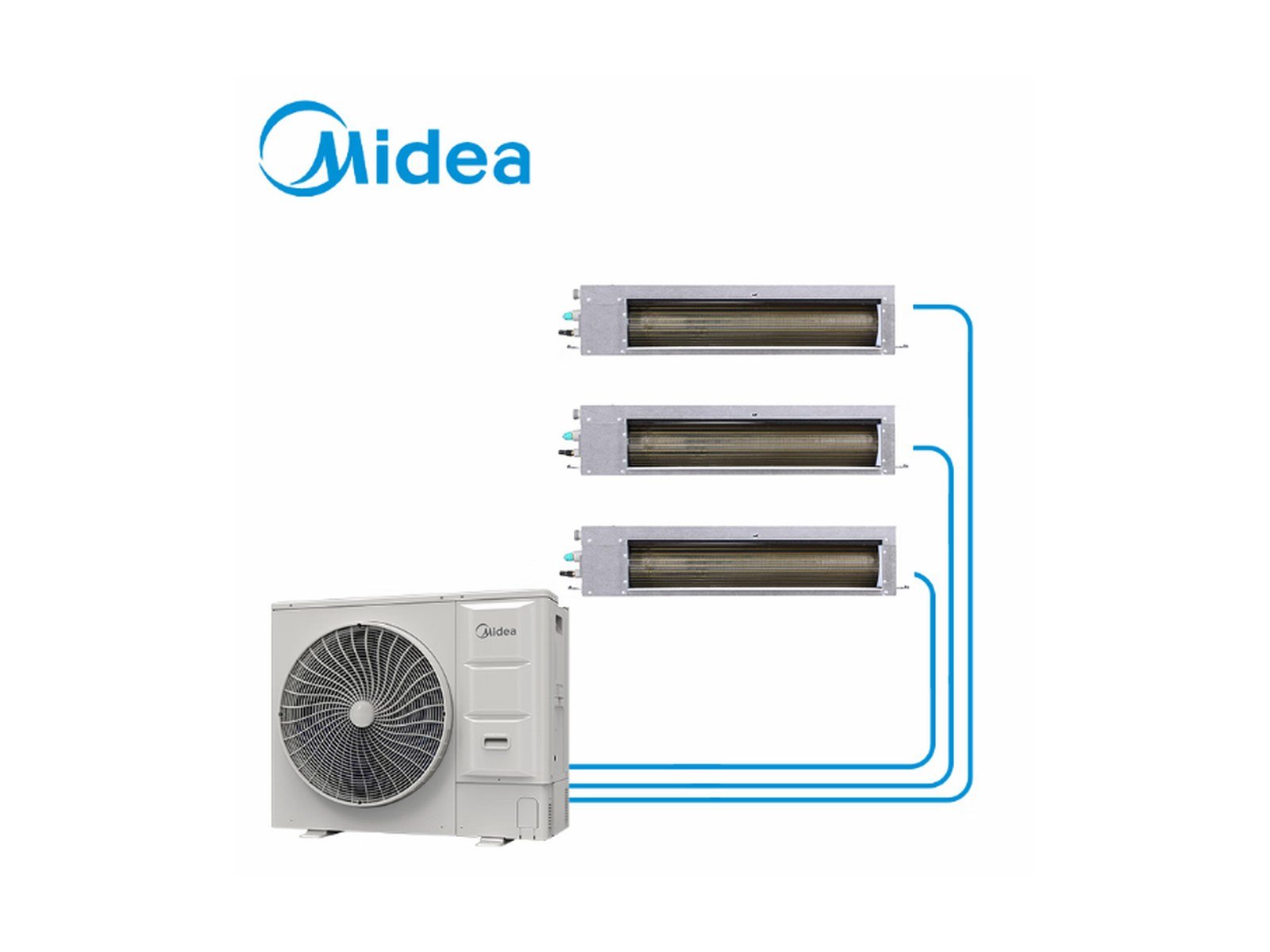 Midea Mini VRF dış ünite ve kanal tipi iç üniteler